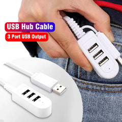USB 3.0 Multifunctional Expansion Hub & Dock – Multi-Port Splitter (25 cm / 1.2 m, White)