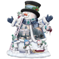 Diamond Painting Snowman House Embroidery Decor Art
