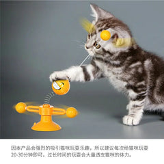 Rotating Cat Windmill Toy