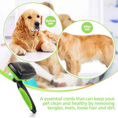 Self Cleaning Dog and Cat Brush & Deshedder