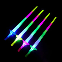 Luminous 4-Section Telescopic Glow Stick – Extendable LED Light Wand (31–69 cm), Random Colors
