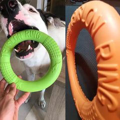 Interactive EVA Training Ring – Durable Pull Toy for Dogs, Exercise & Tug-of-War (Small/Large, Red/Green/Orange)