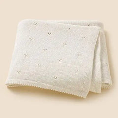 Soft Cotton Newborn Blanket – 80×100 cm Baby Swaddle in Solid Colors (White, Brown, Camel, Gray, Pink, Sky Blue)