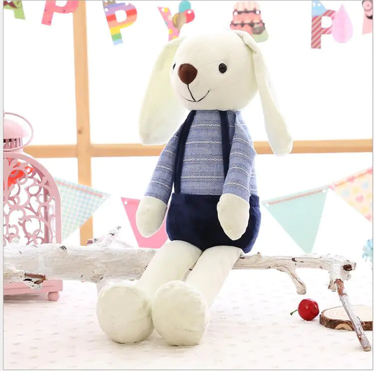 Cute Princess Bunny Plush Toy – Super Soft Rabbit Doll (40–70 cm, Blue/Red/Yellow/Green/Dark Green)