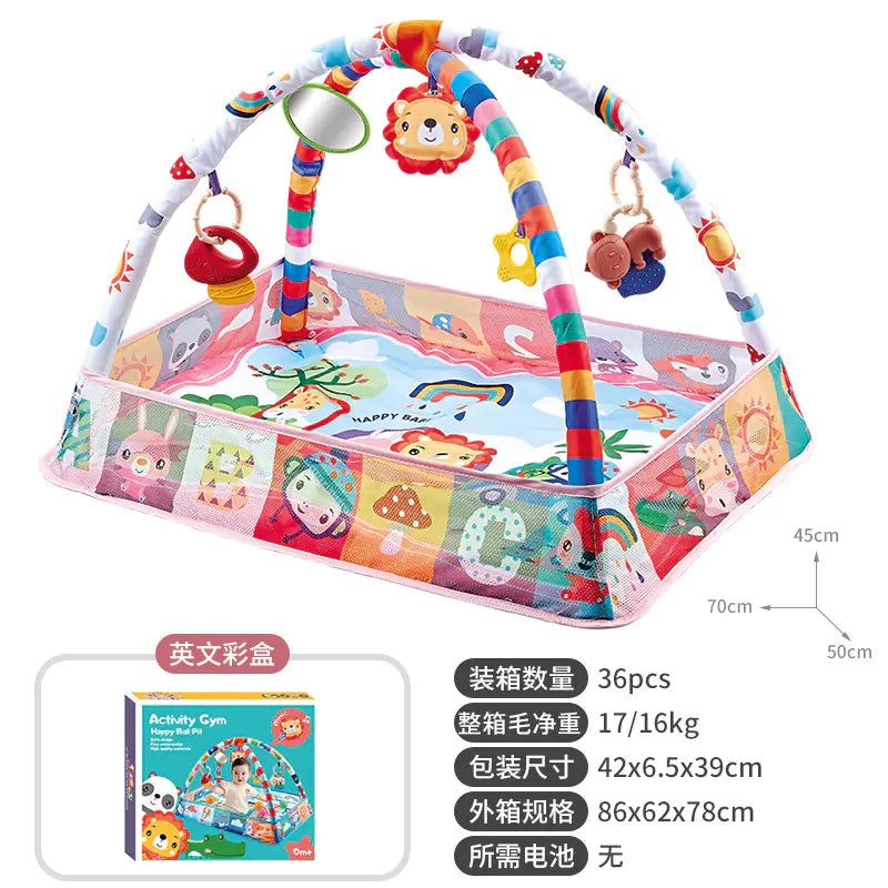 Baby Play Gym with Ocean Balls and Activity Fence