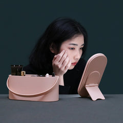 Makeup Organizer Box w/ Mirror