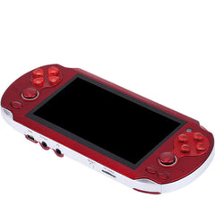 Portable PSP Game Console with Dual Joysticks – 4.3" HD Screen, 8GB, Camera, NES/32-Bit Retro Gaming (Red)