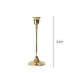 Elegant Vintage Gold Candle Holder – Antique Finish Centerpiece for Taper, Pillar & Votive Candles