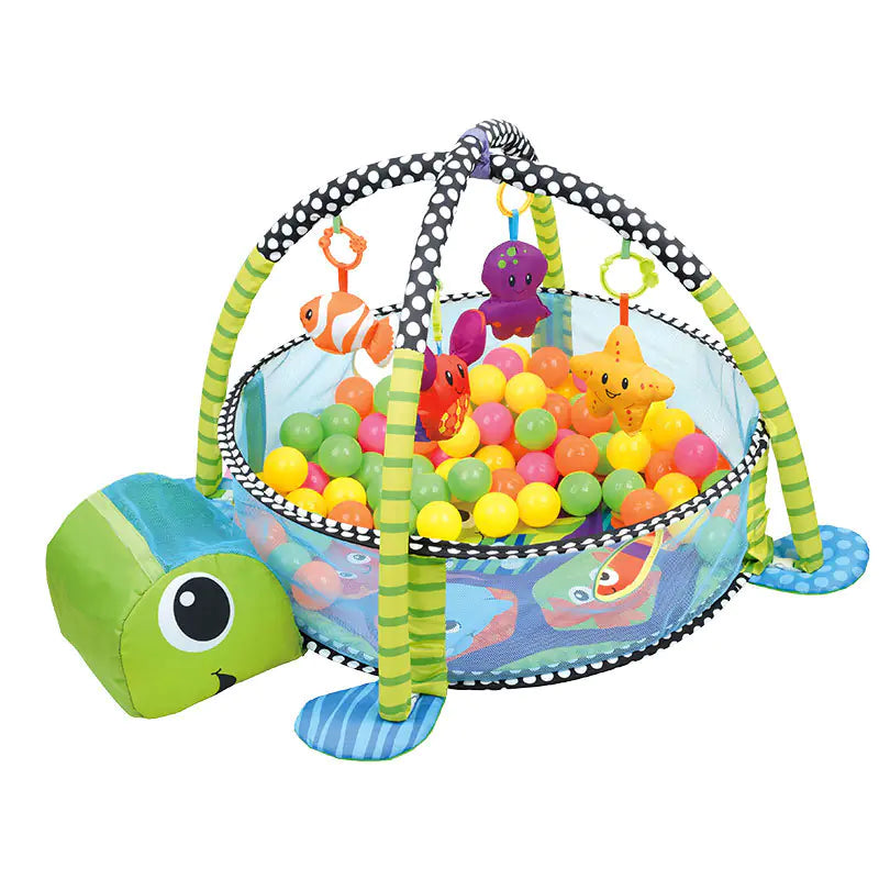 Baby Play Gym with Ocean Balls and Activity Fence