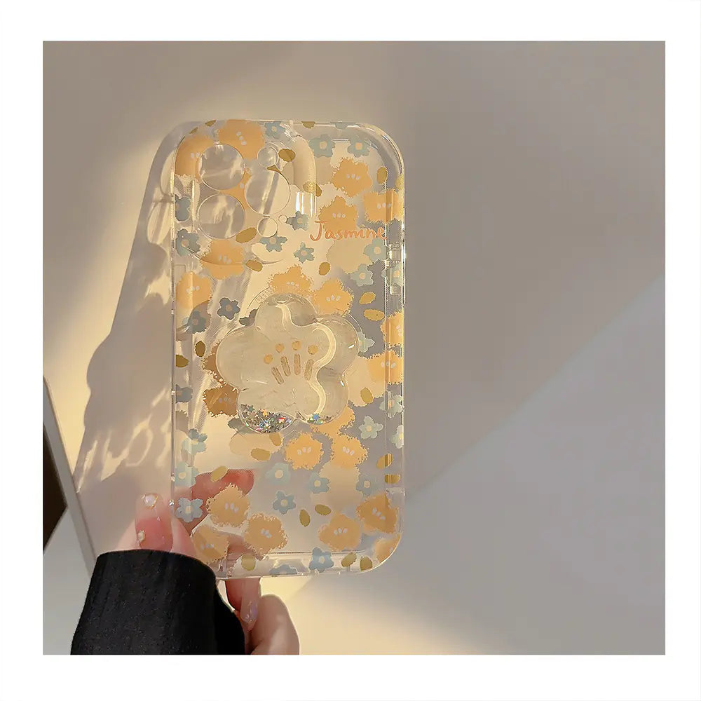 Floral Shell Case for iPhone 13/14/15 Pro Max