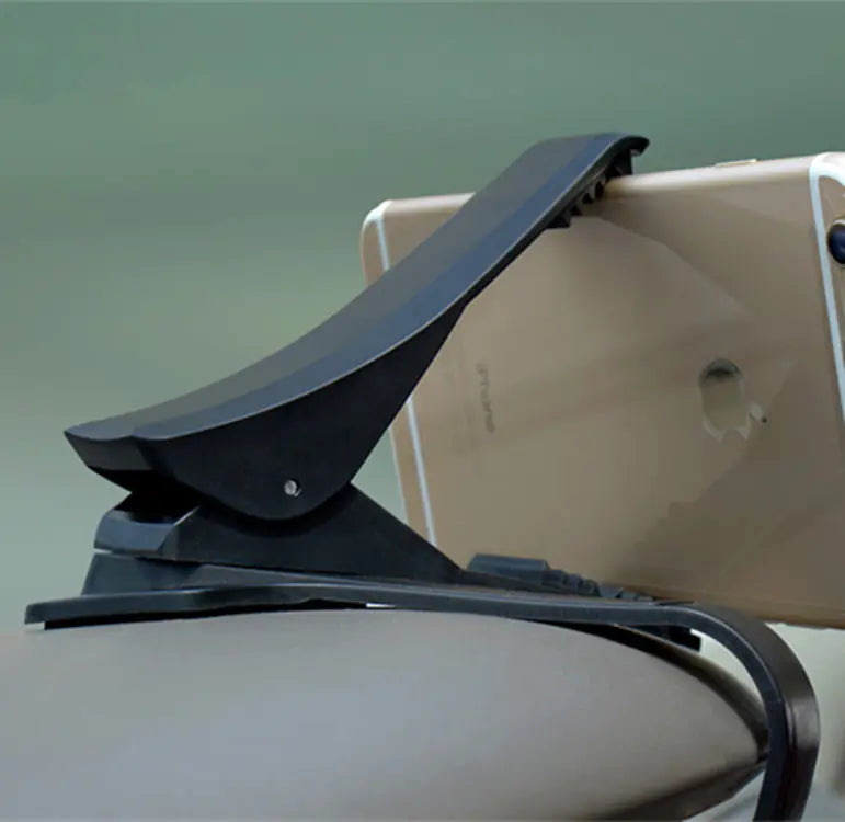 Car Dashboard Phone Mount – ABS Hands-Free Holder for Navigation & Calls (Black)