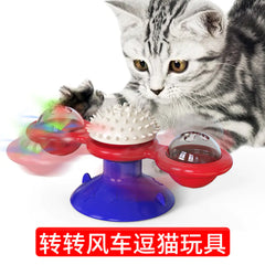 Rotating Cat Windmill Toy