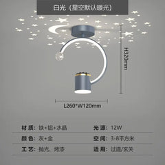 Modern Nordic Starry Sky Corridor Ceiling Light – LED Hallway Lamp with Aluminum & Iron Design