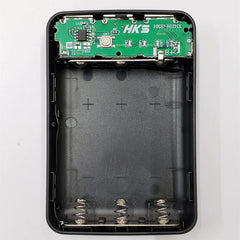 DIY No-Solder 18650 Power Bank Case – 3×18650, 3 USB Ports, 5V/1A I/O (Black/White/Pink/Sky Blue)