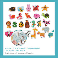 Animal Transportation Map and Fruit Vegetable Puzzle Toy