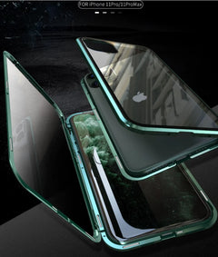 Double-Sided Glass Magnetic Phone Case for Apple