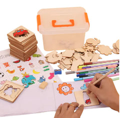Kids’ Art Set with Templates