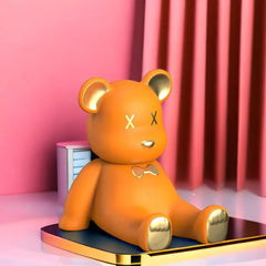 Creative Cute Bear Phone Stand – Cartoon Desktop Holder, 20 cm, Lightweight 150 g (3 Colors)