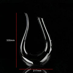 Crystal U-shaped 1500ml (1.5L) Wine Decanter