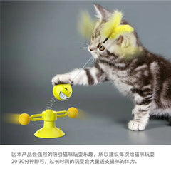 Rotating Cat Windmill Toy