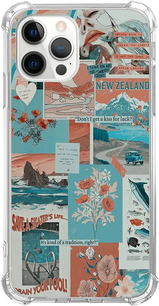 Artistic Hippy Rainbow Smiley Flower Case for iPhone 15 Pro Max