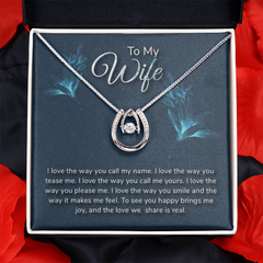 Lucky In Love Necklace - For Wife