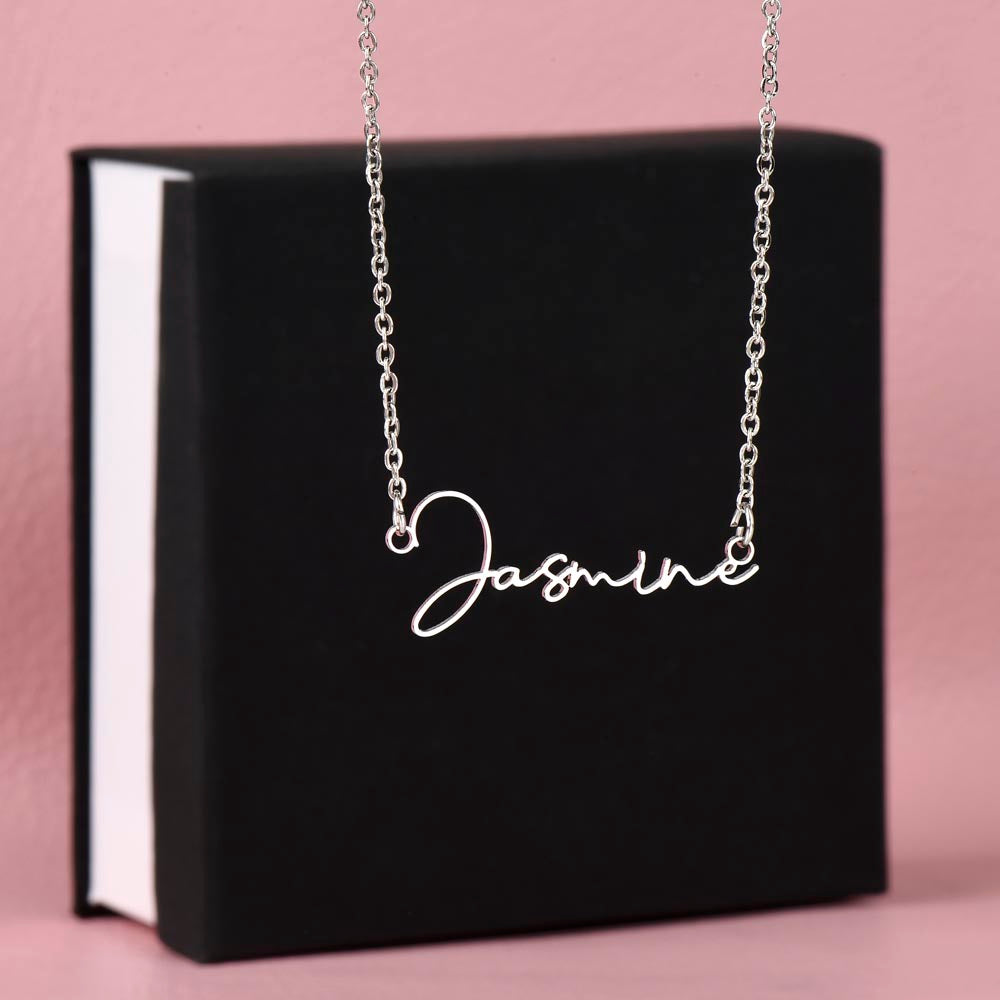 Signature Name Necklace - For My Sister