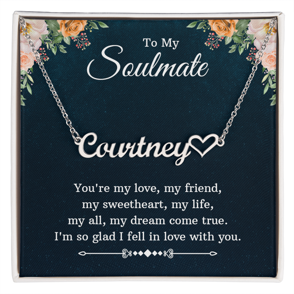 Heart Name Necklace - For Soulmate