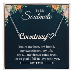 Heart Name Necklace - For Soulmate