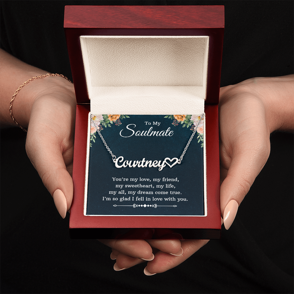 Heart Name Necklace - For Soulmate