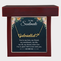 Heart Name Necklace - For Soulmate