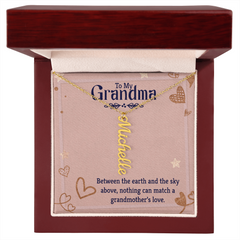 Vertical Name Necklace - For Grandma