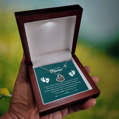 Baby Feet Heart Necklace - To My Mama