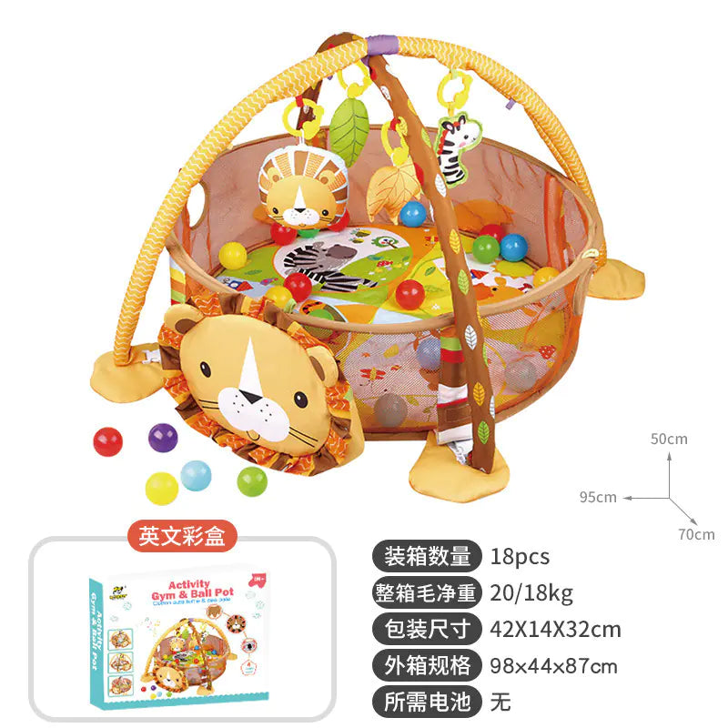 Baby Play Gym with Ocean Balls and Activity Fence