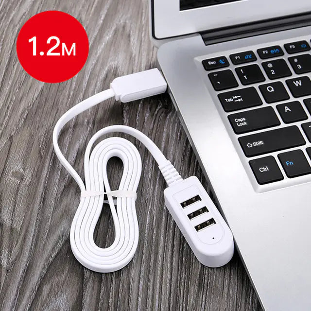 USB 3.0 Multifunctional Expansion Hub & Dock – Multi-Port Splitter (25 cm / 1.2 m, White)