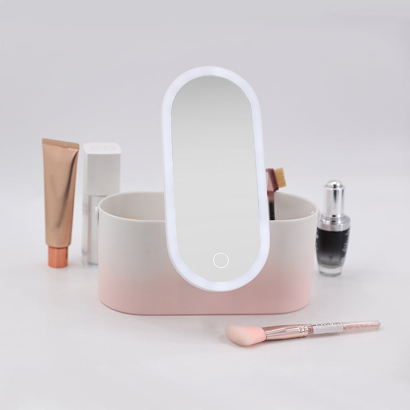 Makeup Organizer Box w/ Mirror