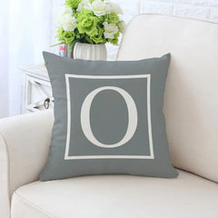 Single-Sided Printed Pillowcase with English Alphabet