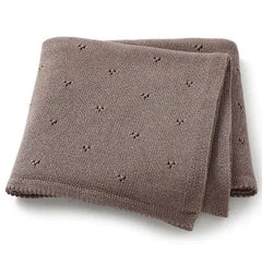 Soft Cotton Newborn Blanket – 80×100 cm Baby Swaddle in Solid Colors (White, Brown, Camel, Gray, Pink, Sky Blue)