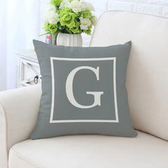 Single-Sided Printed Pillowcase with English Alphabet