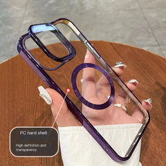 Magnetic Hard Case with Stand for iPhone 15 Pro Max