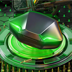 Bluetooth Mini Wireless Gaming Earbuds – Low-Latency BT 5.3, 15m Range, 4–8H Battery, Charging Case (Black/White/Yellow)