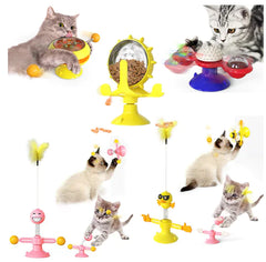 Rotating Cat Windmill Toy