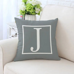 Single-Sided Printed Pillowcase with English Alphabet