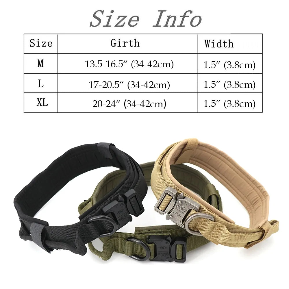 Rugged Tactical Dog Collar