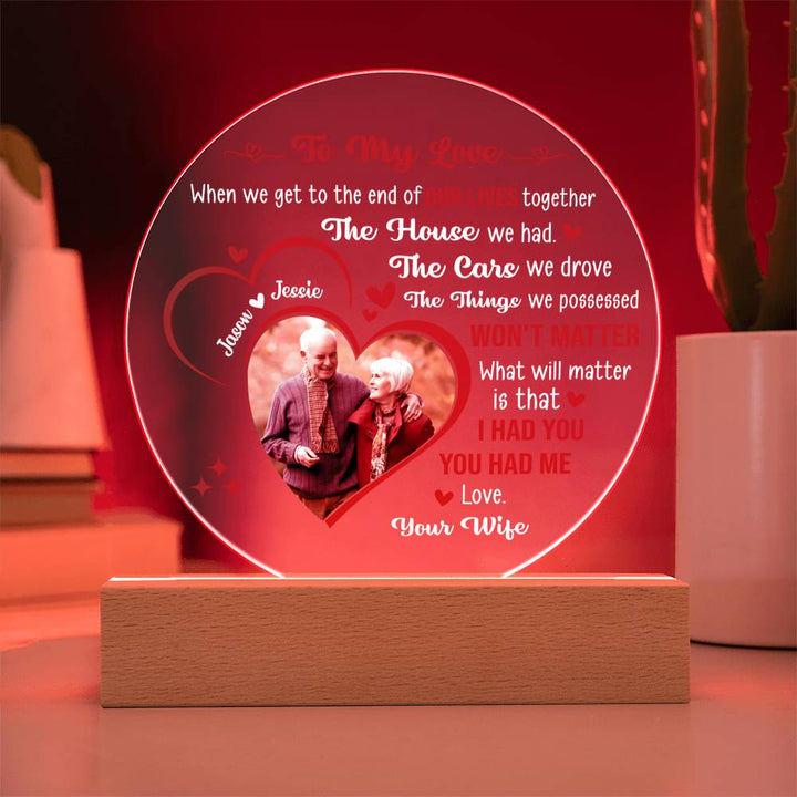 Personalized Couple LED Acrylic Plaque – Custom Names Romantic Love Light Gift, Anniversary or Wedding Keepsake Home Décor