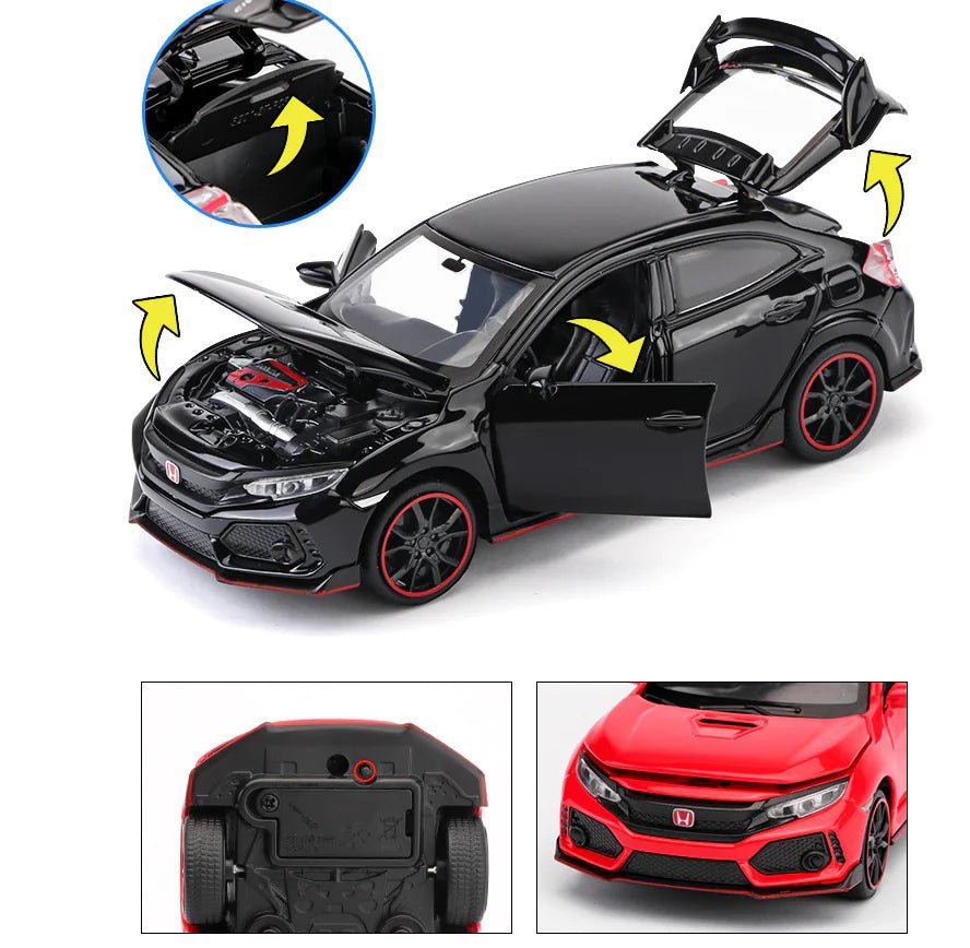 1:32 Alloy Sports Car Model – Realistic Die - Cast Toy (15.2×6.5×4.7 cm), Ages 6+, AAA Powered - Whimsical Shoppe