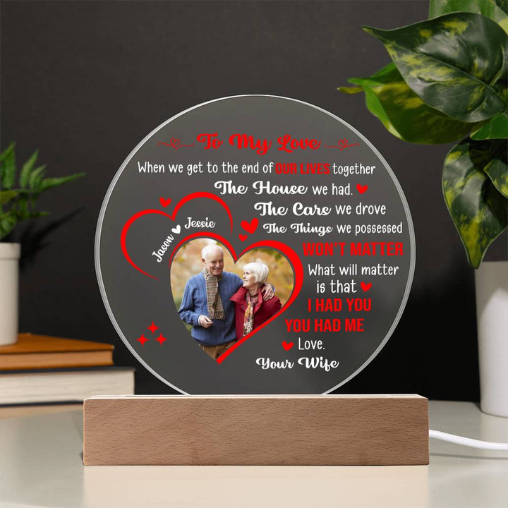 Personalized Couple LED Acrylic Plaque – Custom Names Romantic Love Light Gift, Anniversary or Wedding Keepsake Home Décor