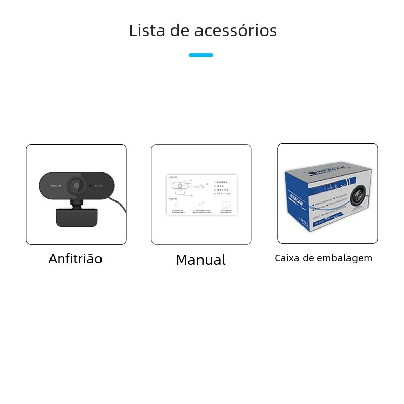 2K HD USB Webcam for Online Meetings & 1080P Live Streaming - Whimsical Shoppe