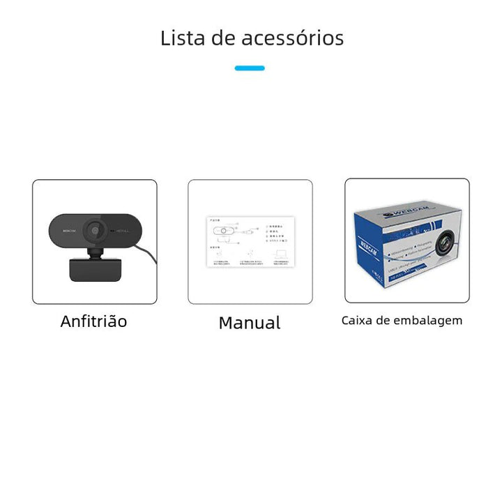 2K HD USB Webcam for Online Meetings & 1080P Live Streaming - Whimsical Shoppe