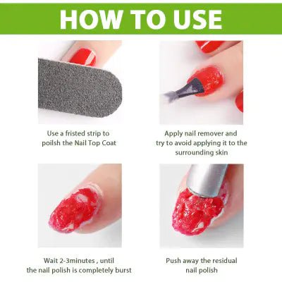 3–5 Minute Nail Polish Remover Gel – Fast Gel Polish Soak - Off, Gentle on Natural Nails - Whimsical Shoppe